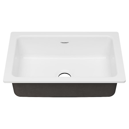 American Standard Delancey 30x19 Cast Iron Kitchen Sink, Brilliant White 77SB30190.308